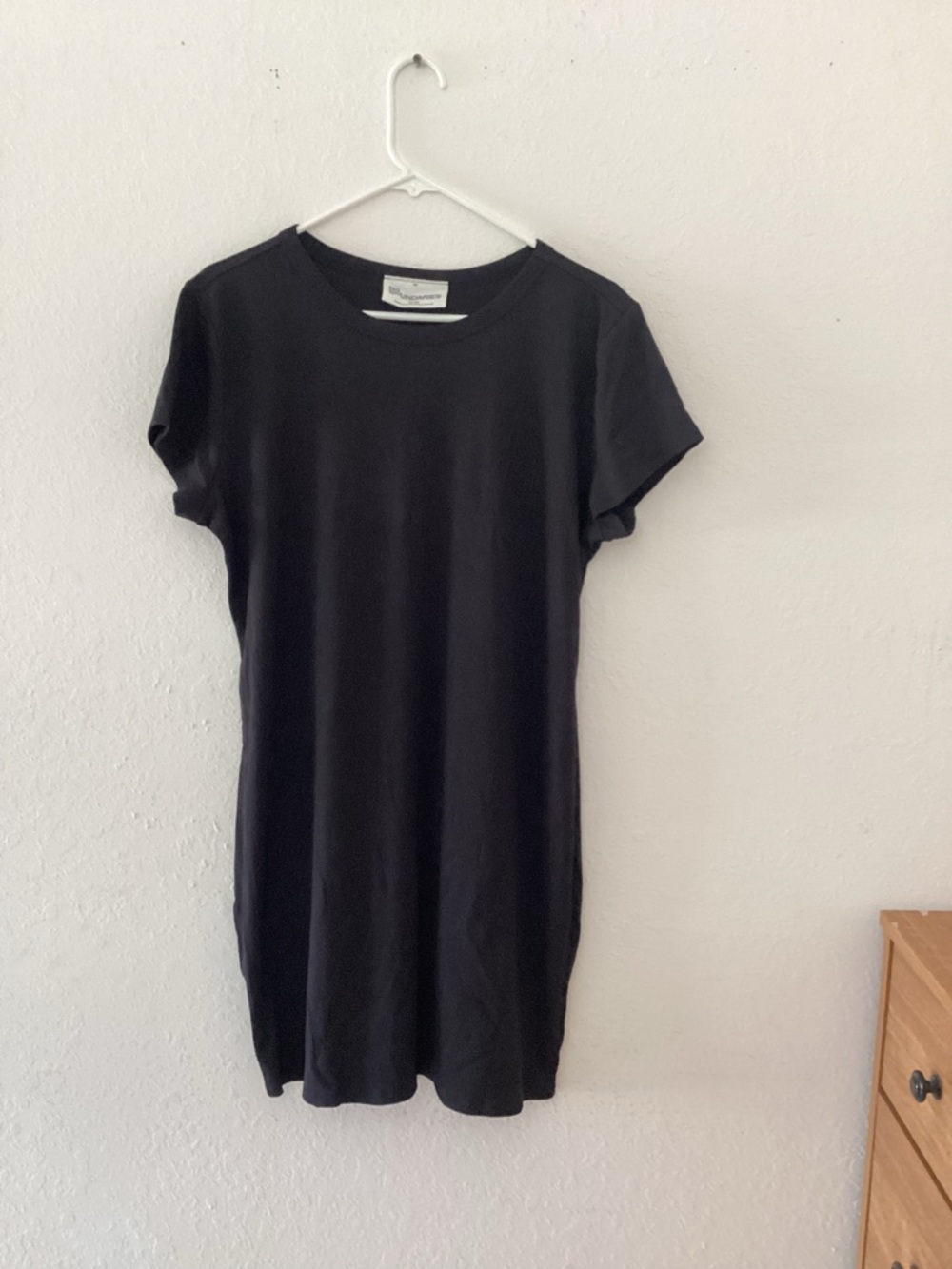 No Boundaries Black Ribbed Crew Neck Tee